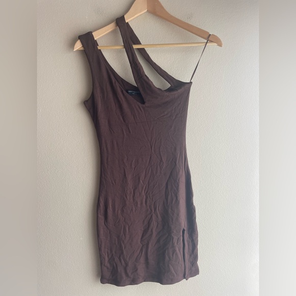 naked wardrobe Dresses & Skirts - New Naked Wardrobe Women Brown Mini Dress Size Medium